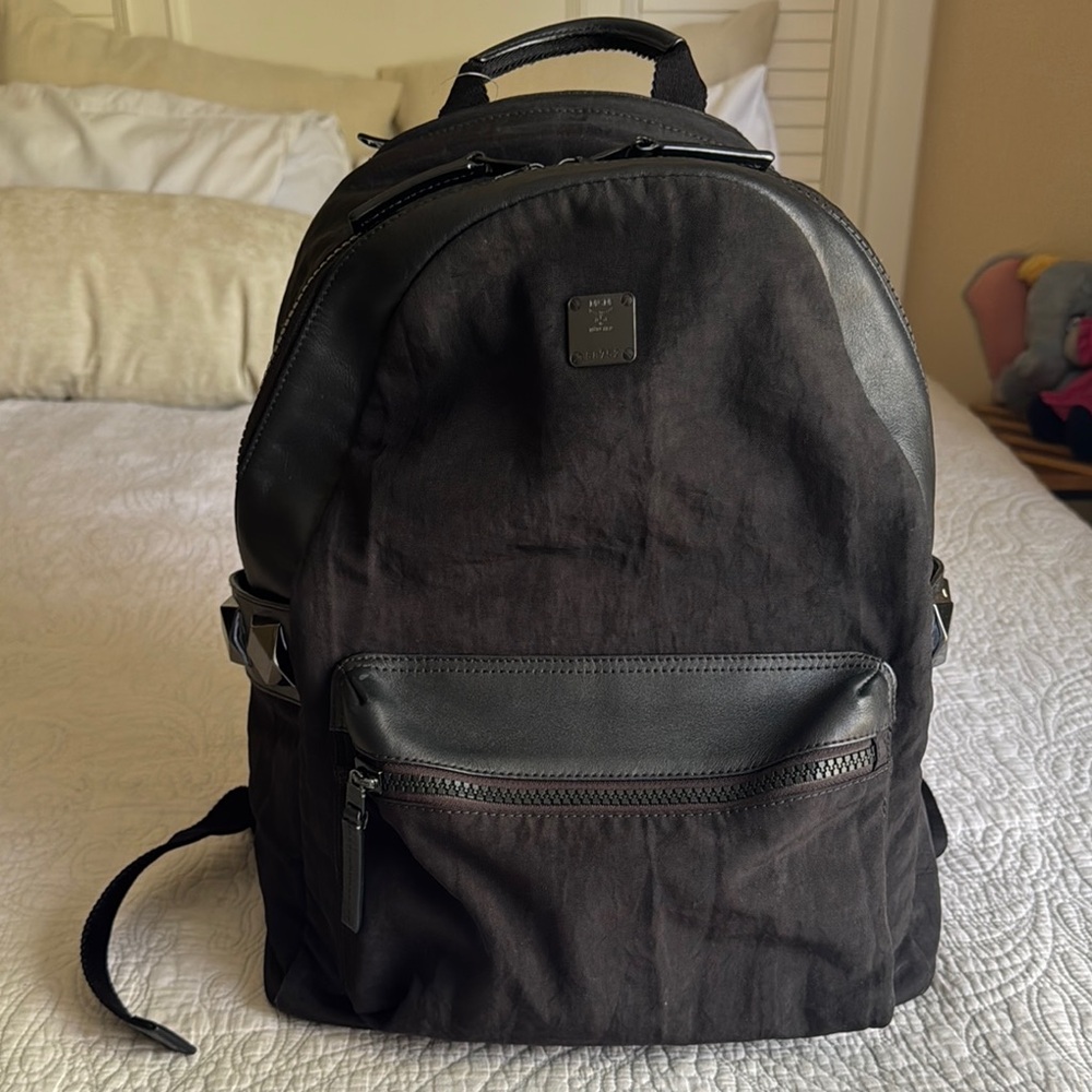 MCM Studded Reversible Backpack